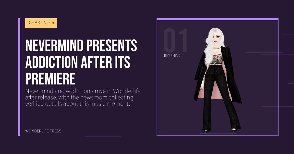 Wonderlife Press: Nevermind presents Addiction after its premiere. artist portrait. CHART NO. 6.