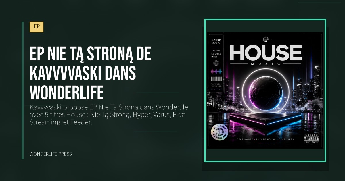 Wonderlife Press: EP Nie Tą Stroną de Kavvvvaski dans Wonderlife. pochette de la sortie. EP.