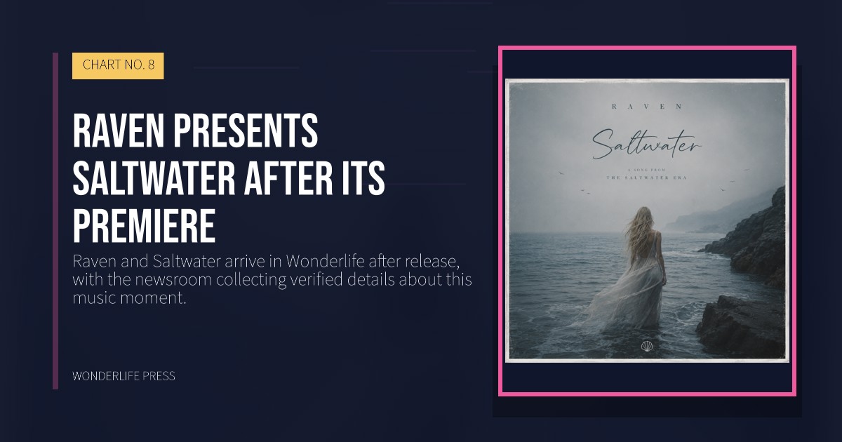 Wonderlife Press: Raven presents Saltwater after its premiere. release artwork. CHART NO. 8.