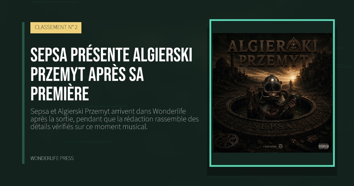 Wonderlife Press: Sepsa présente Algierski Przemyt après sa première. pochette de la sortie. CLASSEMENT N° 2.