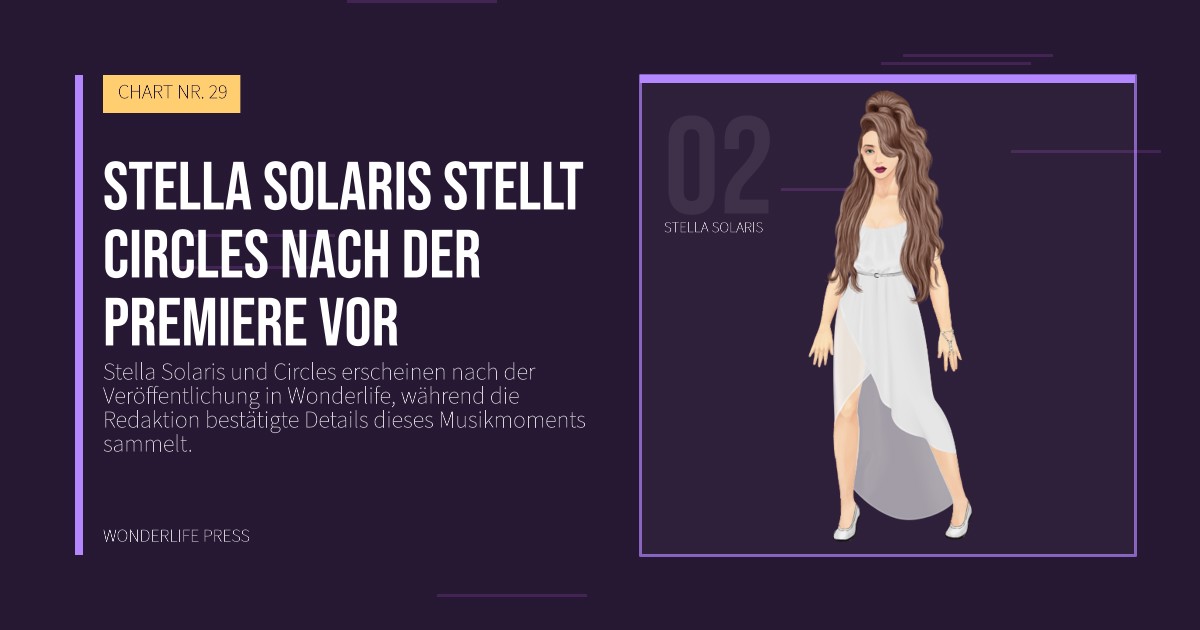 Wonderlife Press: Stella Solaris stellt Circles nach der Premiere vor. Künstlerporträt. CHART NR. 29.