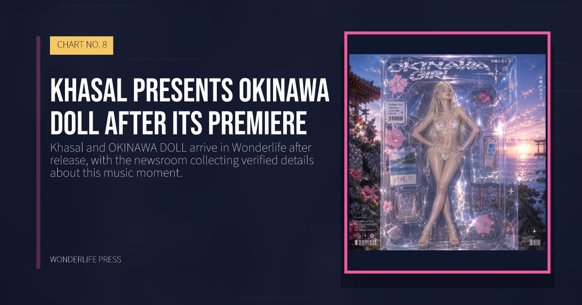 Wonderlife Press: Khasal presents OKINAWA DOLL after its premiere. release artwork. CHART NO. 8.