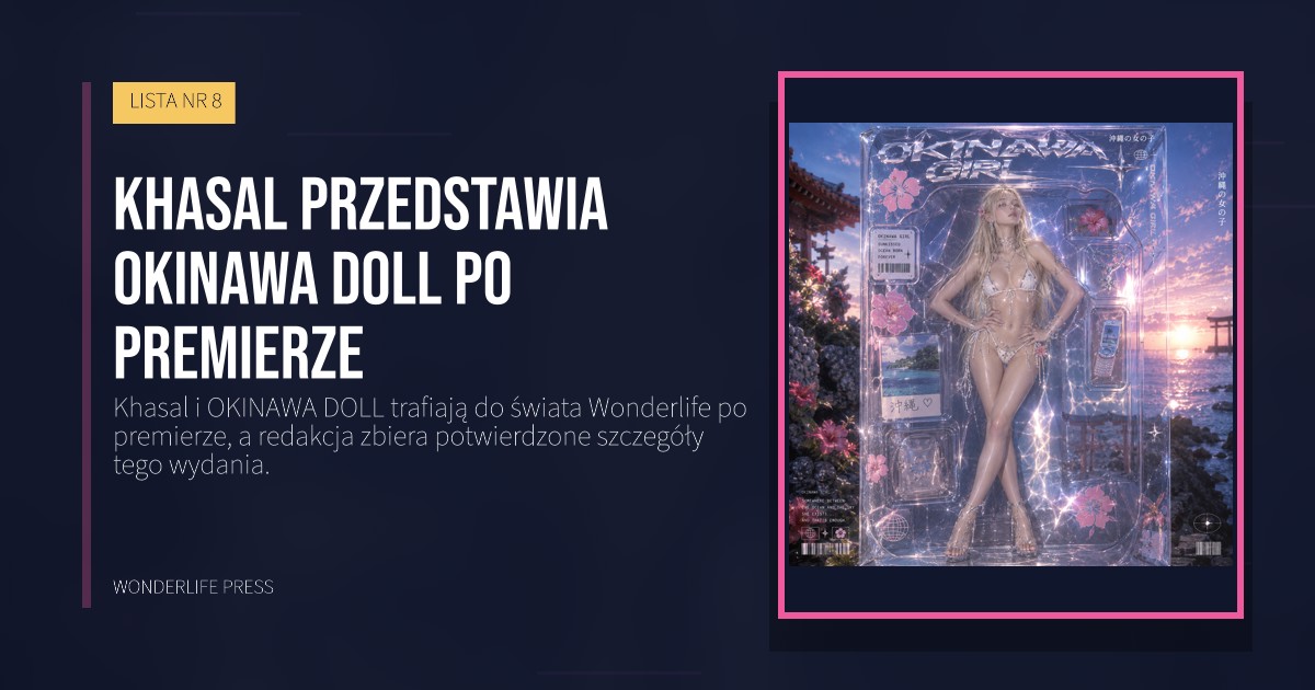 Wonderlife Press: Khasal przedstawia OKINAWA DOLL po premierze. okładka wydawnictwa. LISTA NR 8.