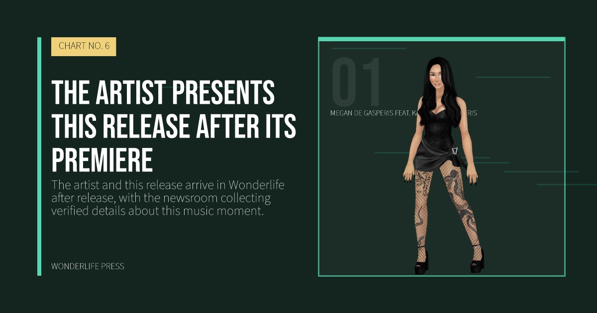 Wonderlife Press: The artist presents this release after its premiere. artist portrait. CHART NO. 6.