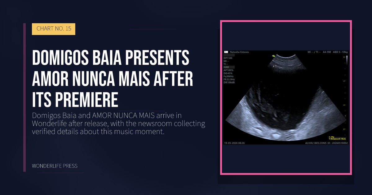 Wonderlife Press: Domigos Baia presents AMOR NUNCA MAIS after its premiere. release artwork. CHART NO. 15.