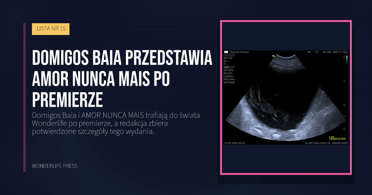 Wonderlife Press: Domigos Baia przedstawia AMOR NUNCA MAIS po premierze. okładka wydawnictwa. LISTA NR 15.
