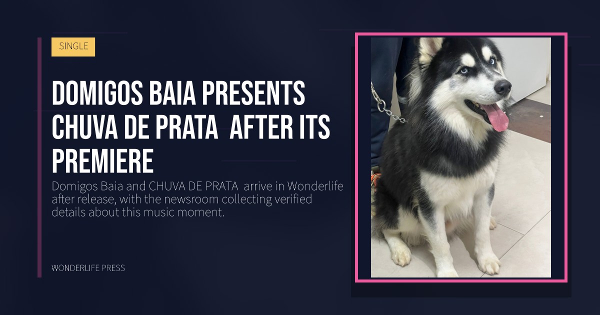 Wonderlife Press: Domigos Baia presents CHUVA DE PRATA  after its premiere. release artwork. SINGLE.