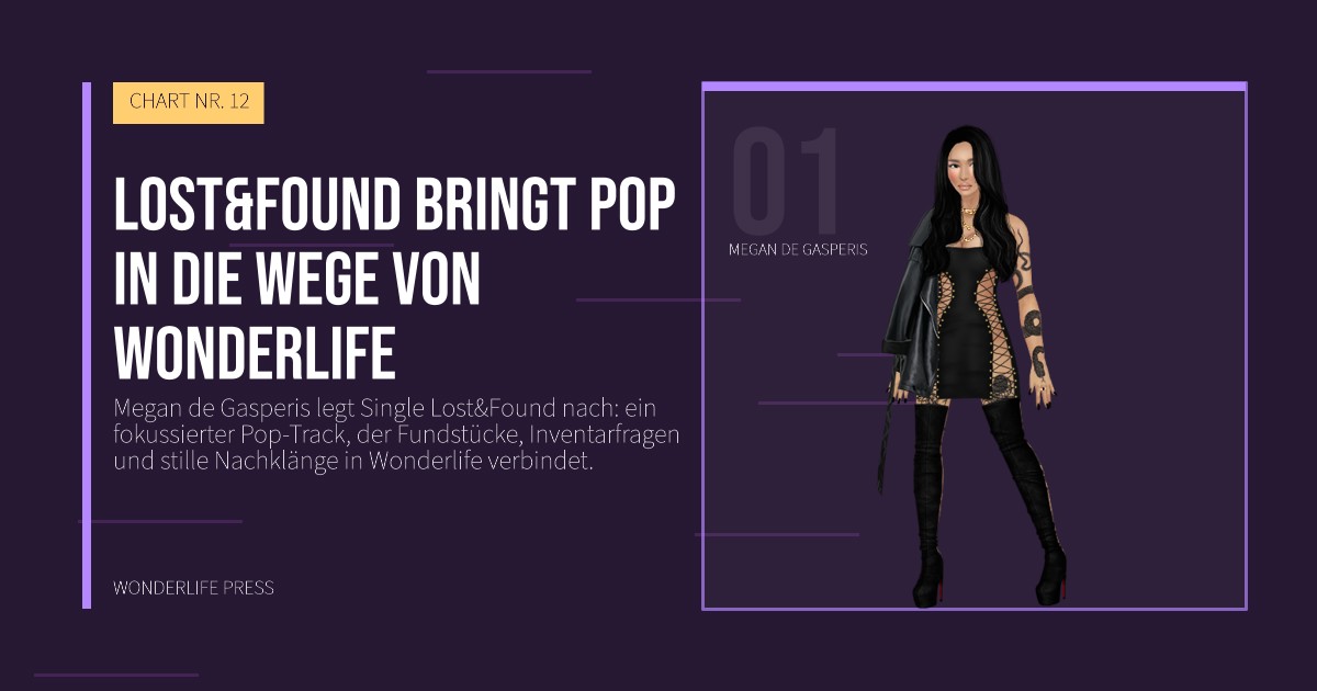 Wonderlife Press: Lost&Found bringt Pop in die Wege von Wonderlife. Künstlerporträt. CHART NR. 12.