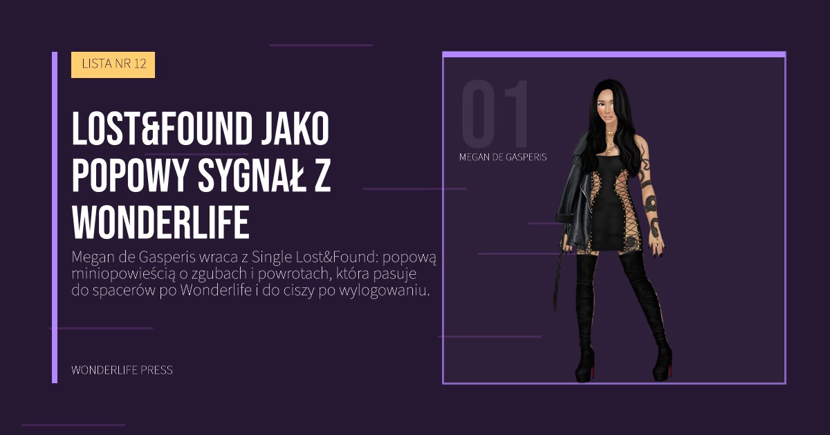 Wonderlife Press: Lost&Found jako popowy sygnał z Wonderlife. portret artystów. LISTA NR 12.