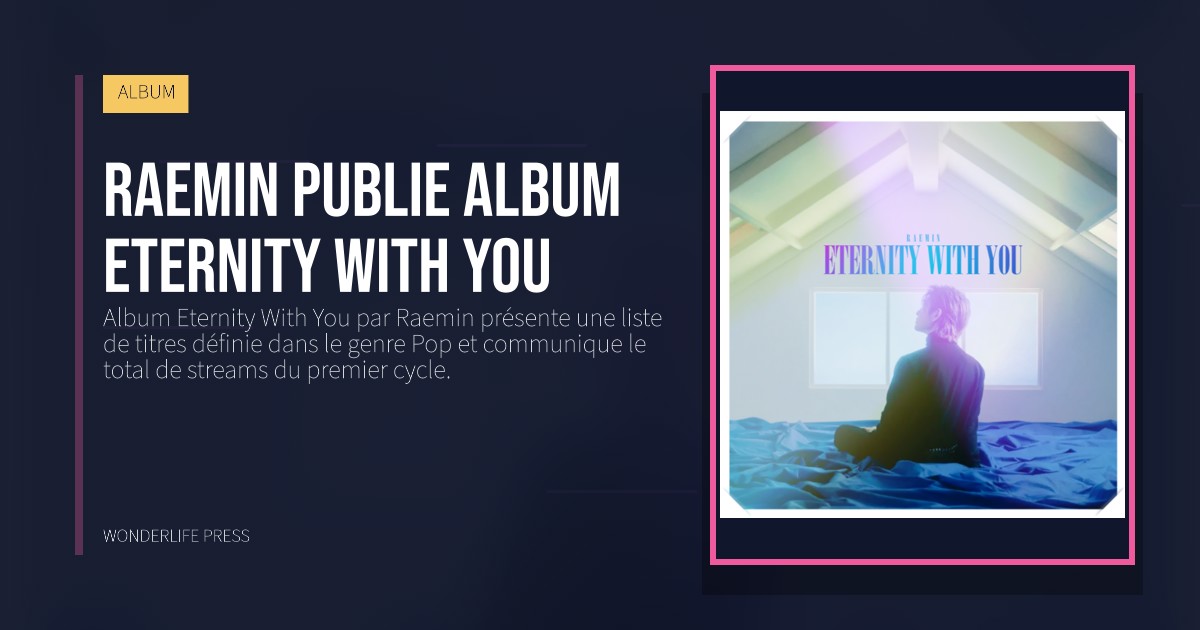 Wonderlife Press: Raemin publie Album Eternity With You. pochette de la sortie. ALBUM.