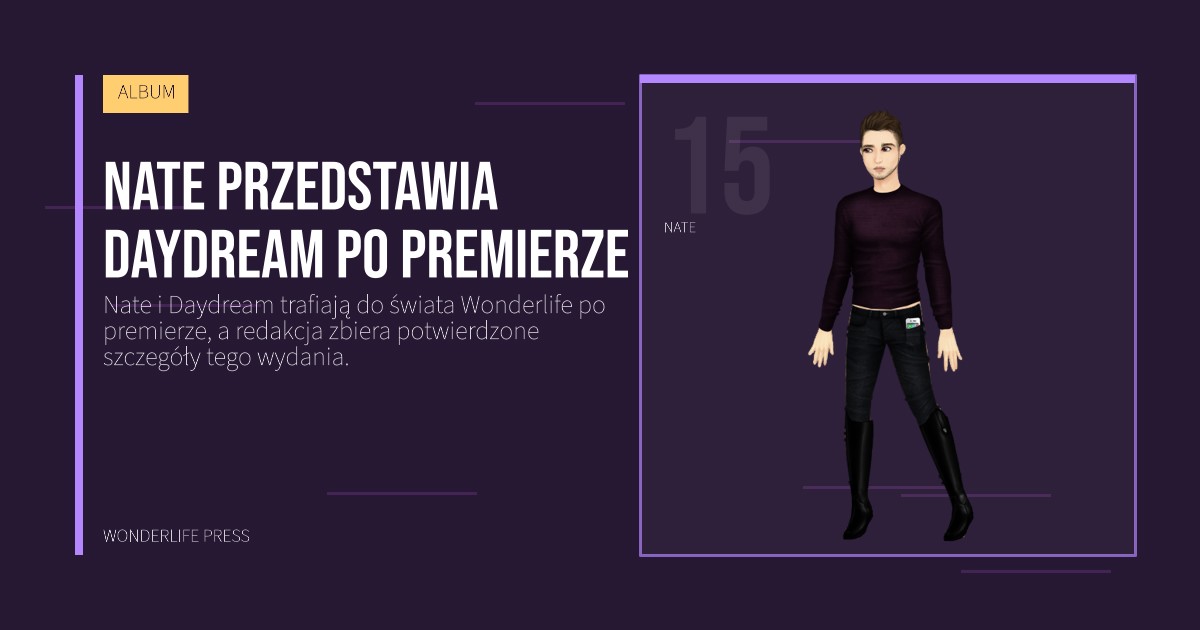 Wonderlife Press: Nate przedstawia Daydream po premierze. portret artystów. ALBUM.