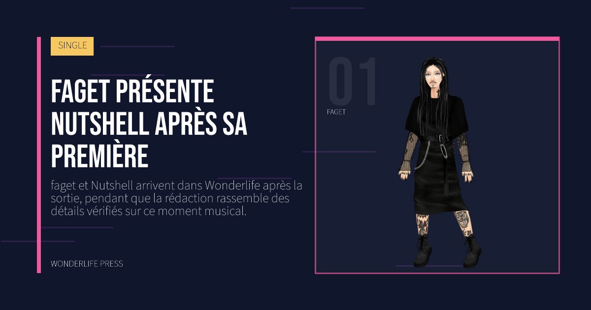 Wonderlife Press: faget présente Nutshell après sa première. portrait des artistes. SINGLE.