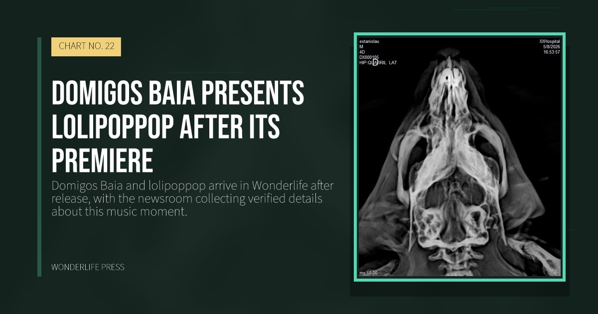 Wonderlife Press: Domigos Baia presents lolipoppop after its premiere. release artwork. CHART NO. 22.