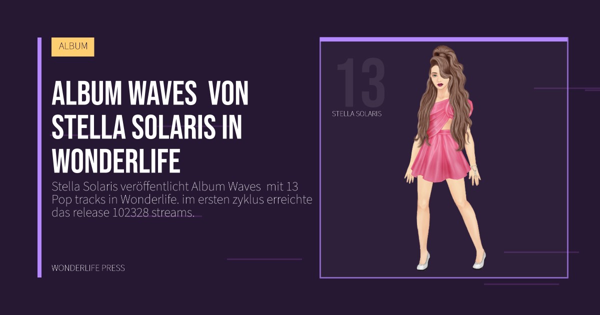 Wonderlife Press: Album Waves von Stella Solaris in Wonderlife. Künstlerporträt. ALBUM.
