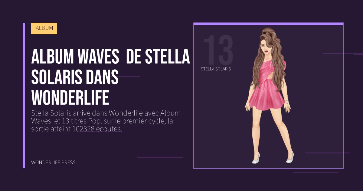 Wonderlife Press: Album Waves de Stella Solaris dans Wonderlife. portrait des artistes. ALBUM.