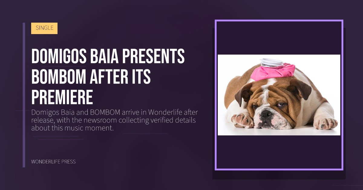 Wonderlife Press: Domigos Baia presents BOMBOM after its premiere. release artwork. SINGLE.