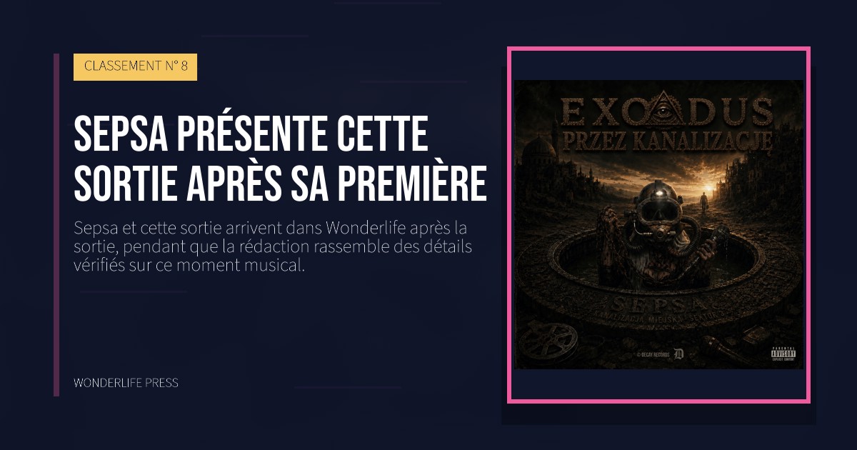 Wonderlife Press: Sepsa présente cette sortie après sa première. pochette de la sortie. CLASSEMENT N° 8.