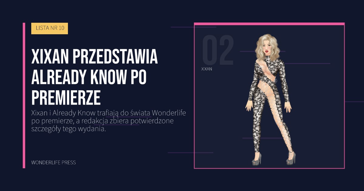 Wonderlife Press: Xixan przedstawia Already Know po premierze. portret artystów. LISTA NR 10.