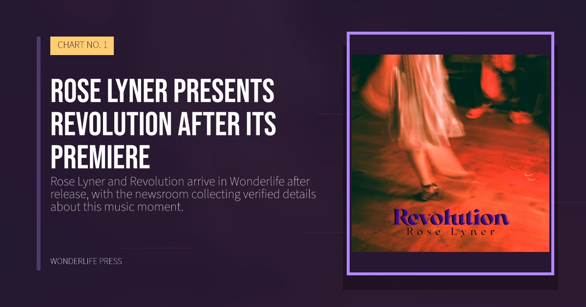 Wonderlife Press: Rose Lyner presents Revolution after its premiere. release artwork. CHART NO. 1.