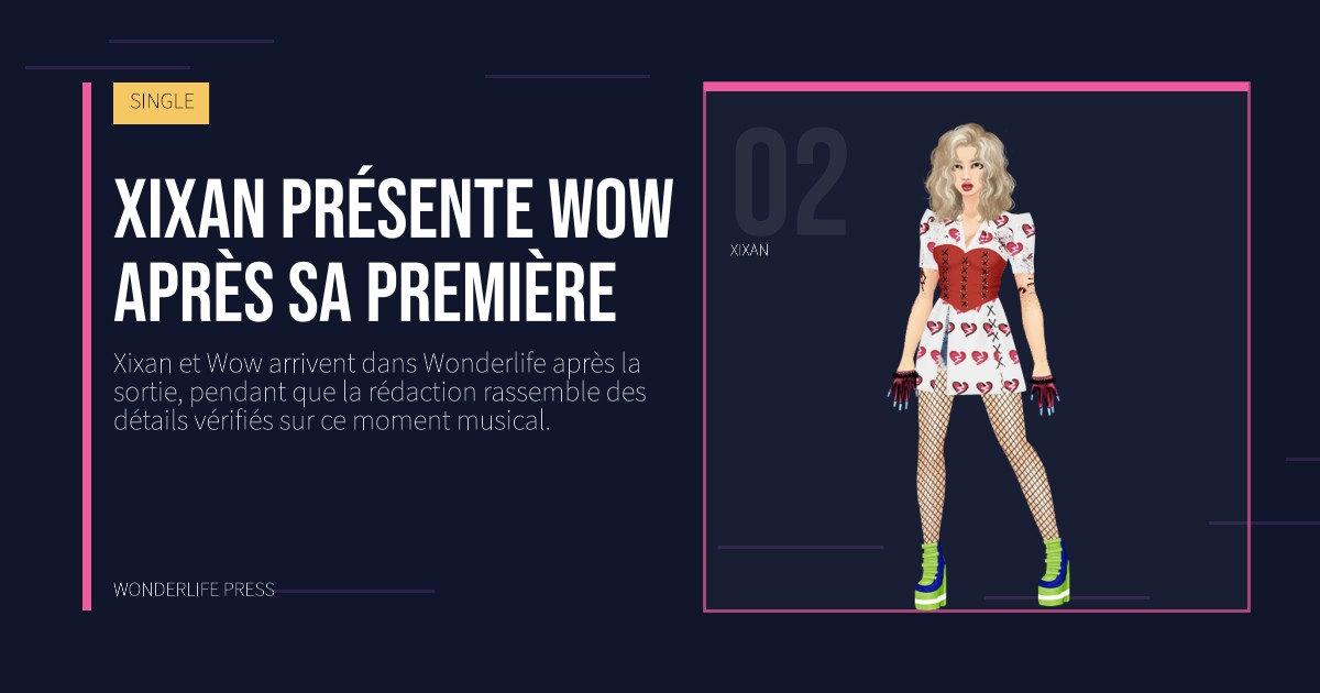 Wonderlife Press: Xixan présente Wow après sa première. portrait des artistes. SINGLE.