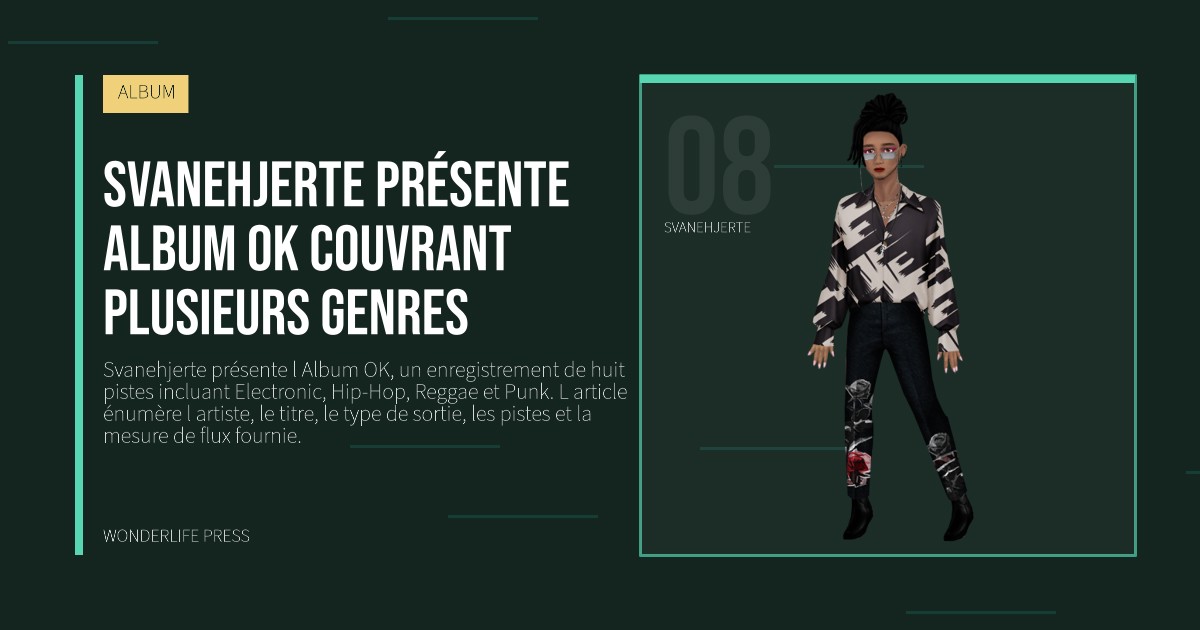 Wonderlife Press: Svanehjerte présente album OK couvrant plusieurs genres. portrait des artistes. ALBUM.