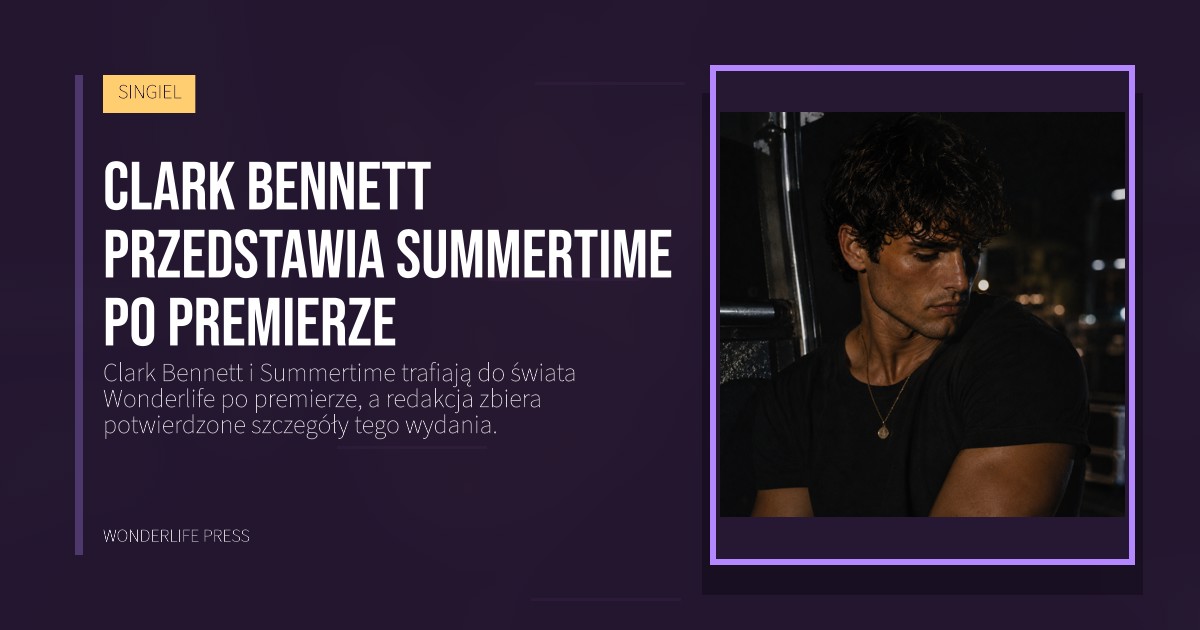 Wonderlife Press: Clark Bennett przedstawia Summertime po premierze. okładka wydawnictwa. SINGIEL.