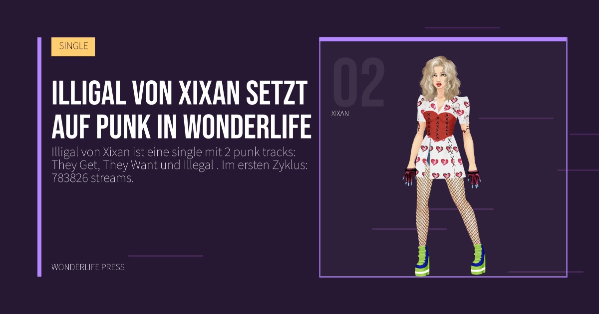 Wonderlife Press: Illigal von Xixan setzt auf punk in Wonderlife. Künstlerporträt. SINGLE.