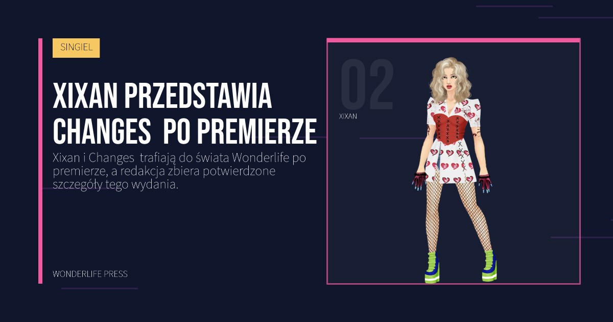 Wonderlife Press: Xixan przedstawia Changes po premierze. portret artystów. SINGIEL.