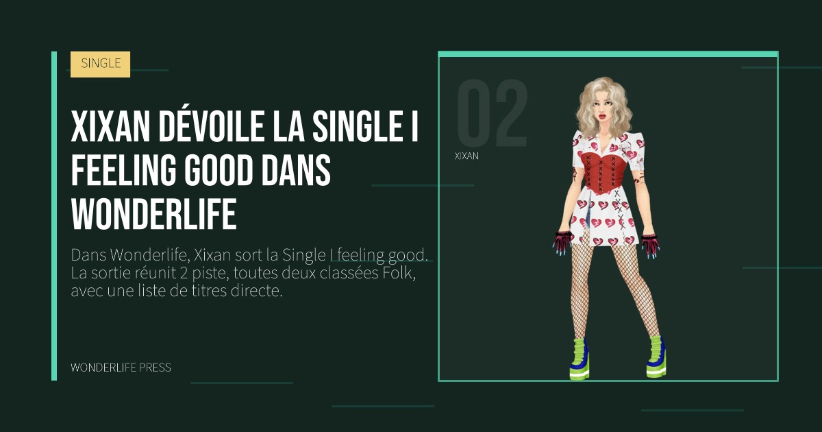 Wonderlife Press: Xixan dévoile la Single I feeling good dans Wonderlife. portrait des artistes. SINGLE.