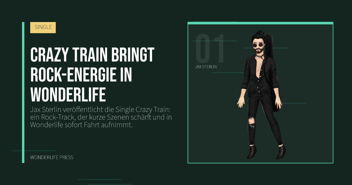 Wonderlife Press: Crazy Train bringt Rock-Energie in Wonderlife. Künstlerporträt. SINGLE.