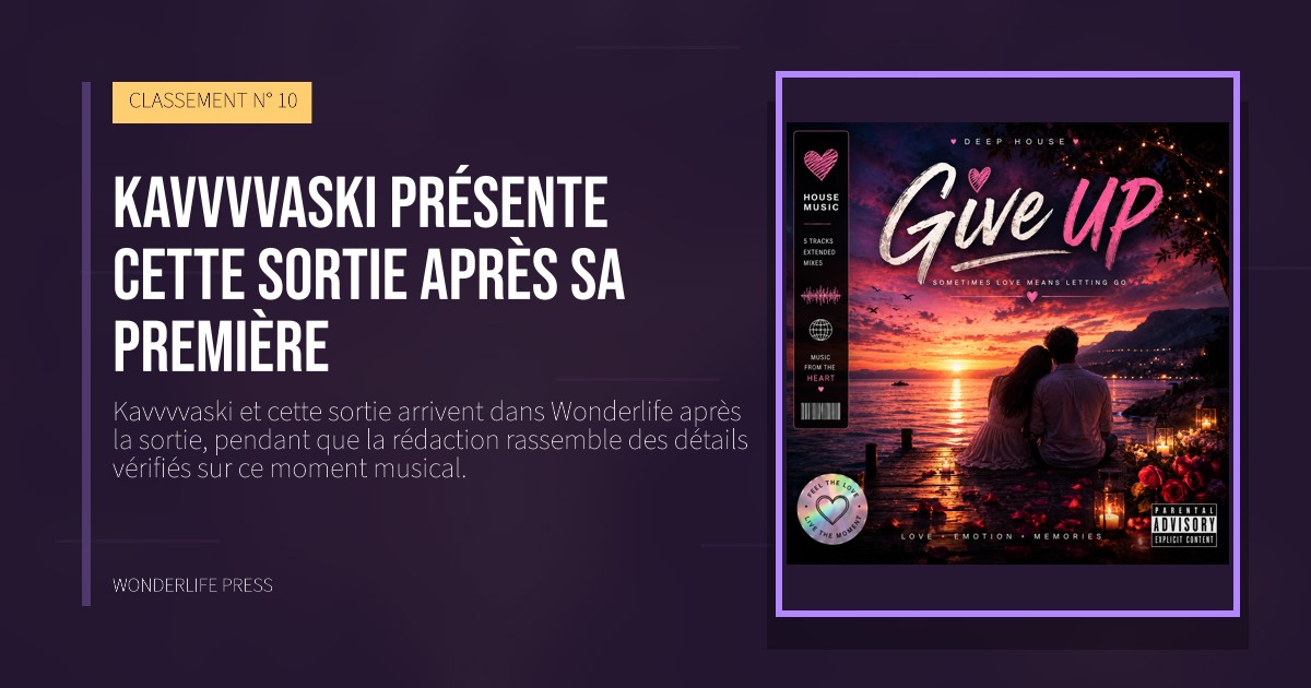 Wonderlife Press: Kavvvvaski présente cette sortie après sa première. pochette de la sortie. CLASSEMENT N° 10.