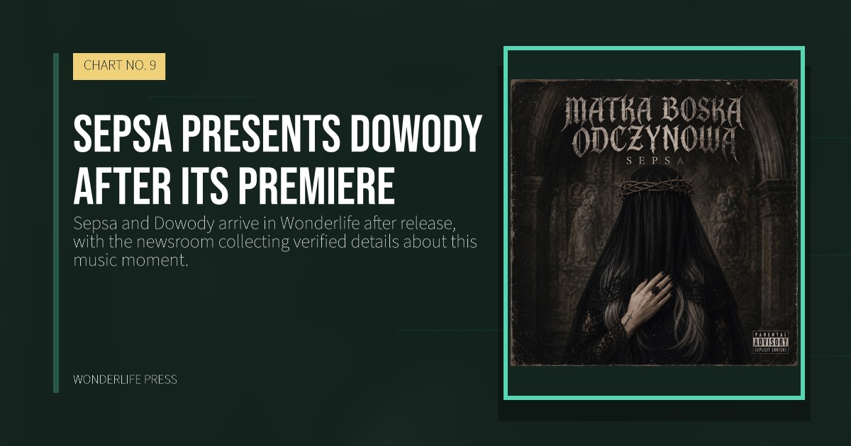Wonderlife Press: Sepsa presents Dowody after its premiere. release artwork. CHART NO. 9.