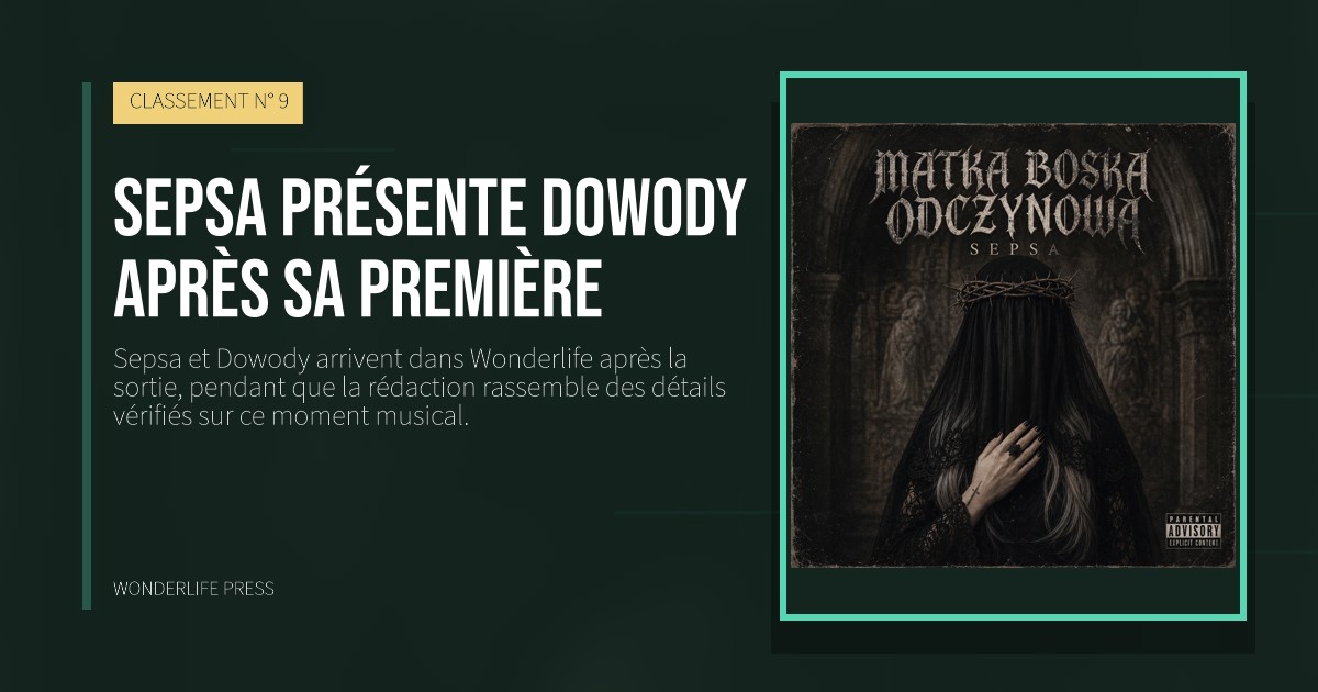 Wonderlife Press: Sepsa présente Dowody après sa première. pochette de la sortie. CLASSEMENT N° 9.