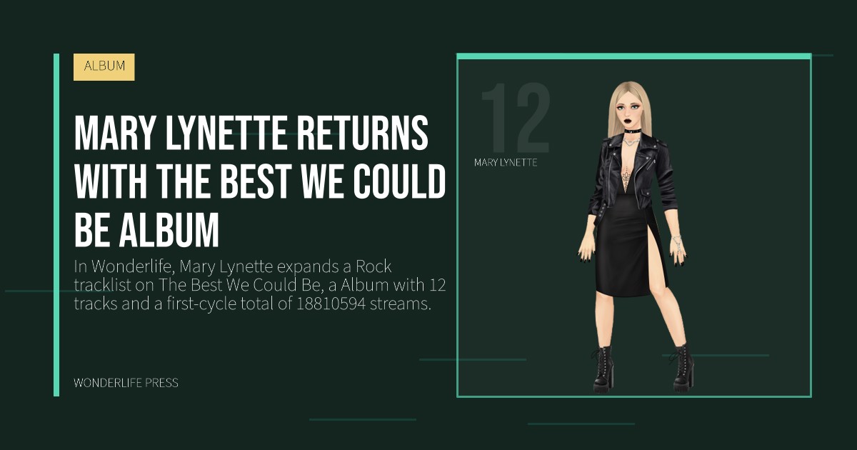 Wonderlife Press: Mary Lynette returns with The Best We Could Be Album. artist portrait. ALBUM.