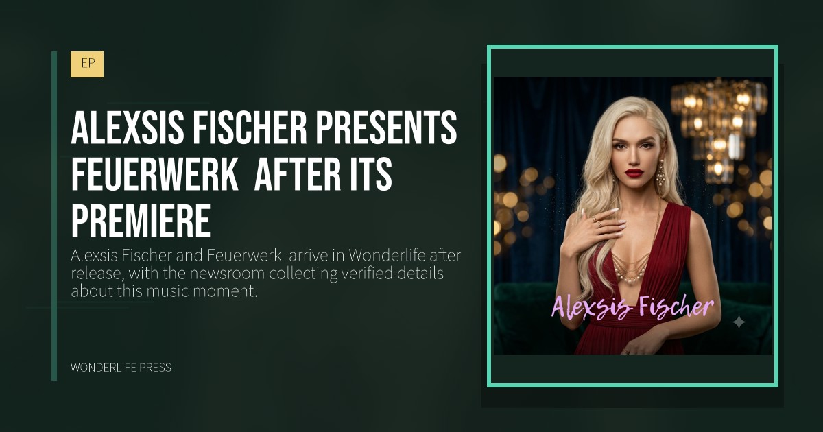 Wonderlife Press: Alexsis Fischer presents Feuerwerk  after its premiere. release artwork. EP.