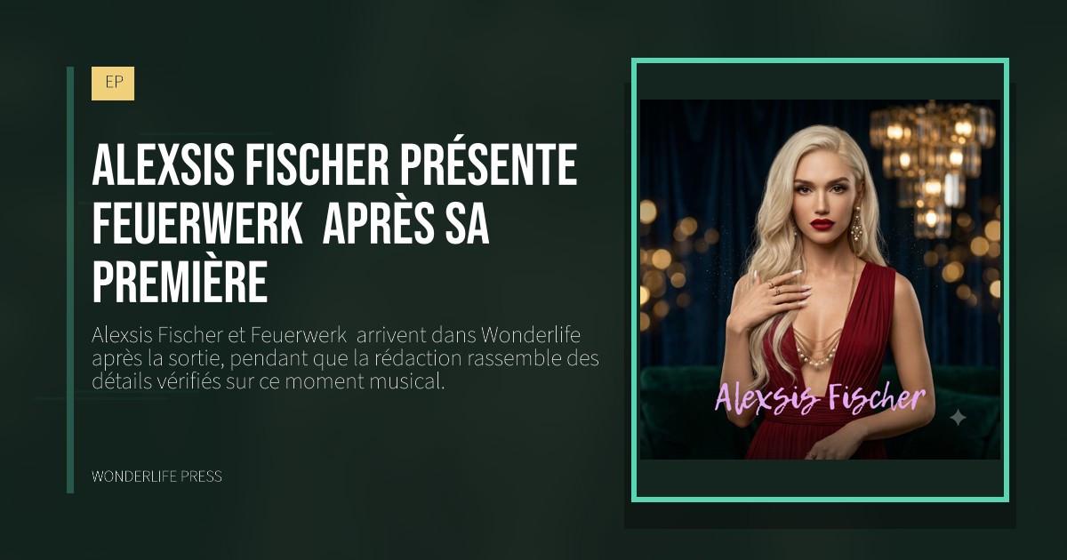 Wonderlife Press: Alexsis Fischer présente Feuerwerk après sa première. pochette de la sortie. EP.