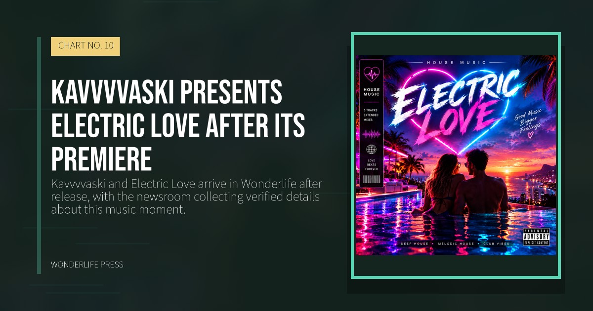 Wonderlife Press: Kavvvvaski presents Electric Love after its premiere. release artwork. CHART NO. 10.