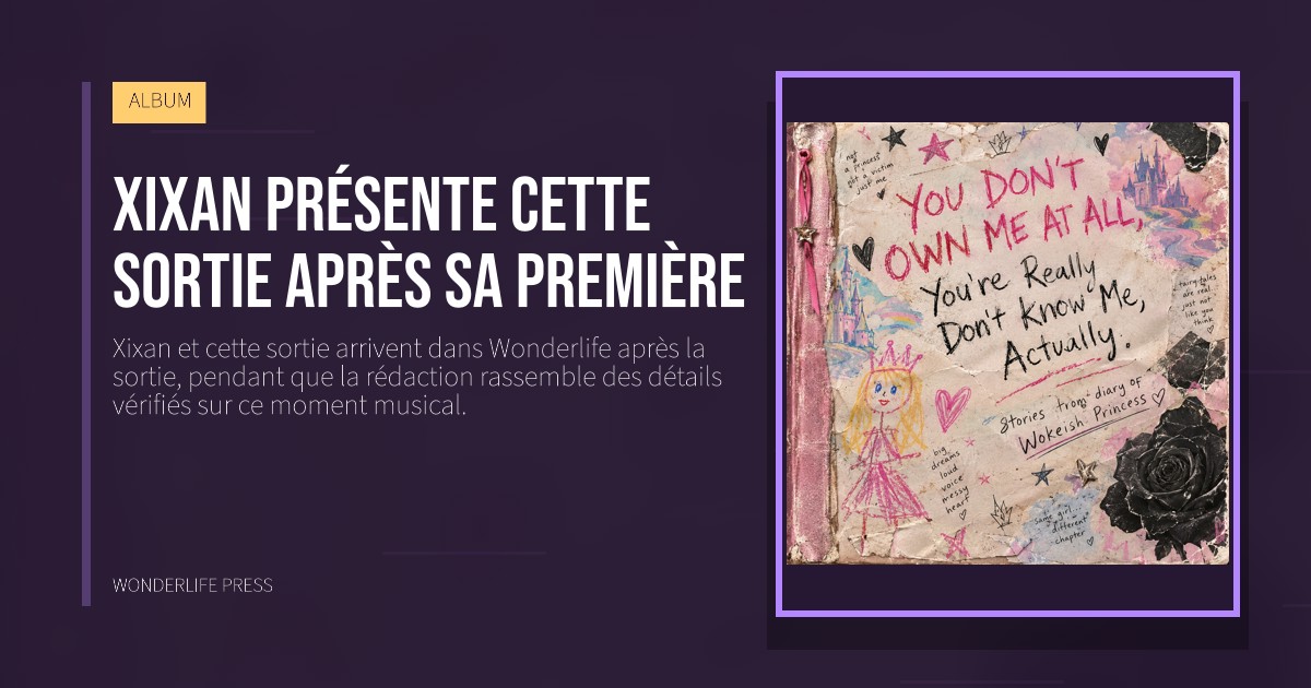 Wonderlife Press: Xixan présente cette sortie après sa première. pochette de la sortie. ALBUM.
