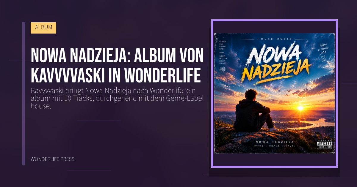 Wonderlife Press: Nowa Nadzieja: album von Kavvvvaski in Wonderlife. Veröffentlichungscover. ALBUM.
