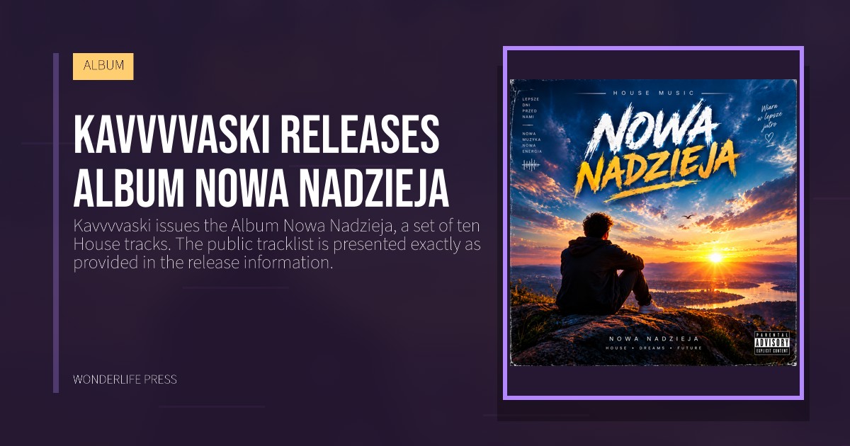 Wonderlife Press: Kavvvvaski releases Album Nowa Nadzieja. release artwork. ALBUM.