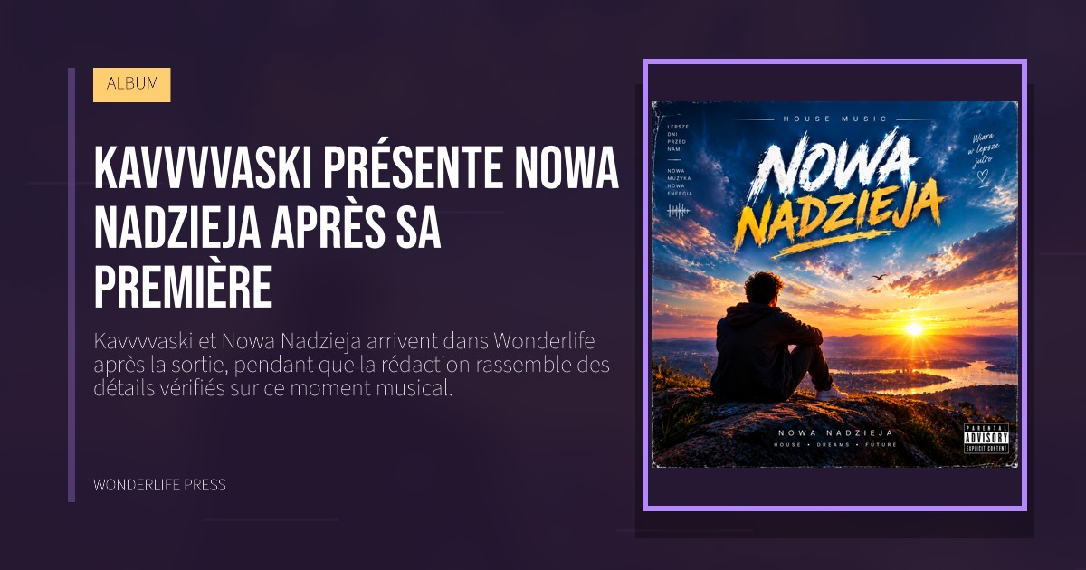 Wonderlife Press: Kavvvvaski présente Nowa Nadzieja après sa première. pochette de la sortie. ALBUM.