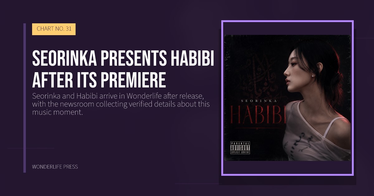 Wonderlife Press: Seorinka presents Habibi after its premiere. release artwork. CHART NO. 31.