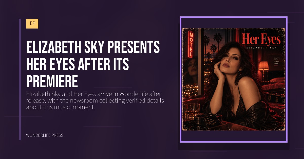 Wonderlife Press: Elizabeth Sky presents Her Eyes after its premiere. release artwork. EP.