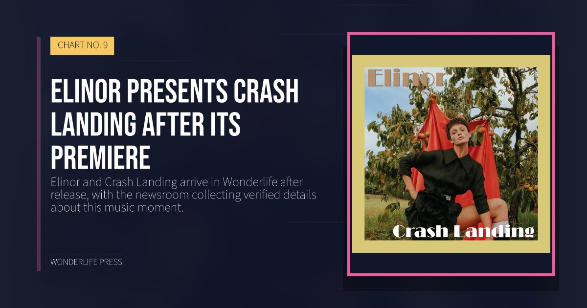 Wonderlife Press: Elinor presents Crash Landing after its premiere. release artwork. CHART NO. 9.