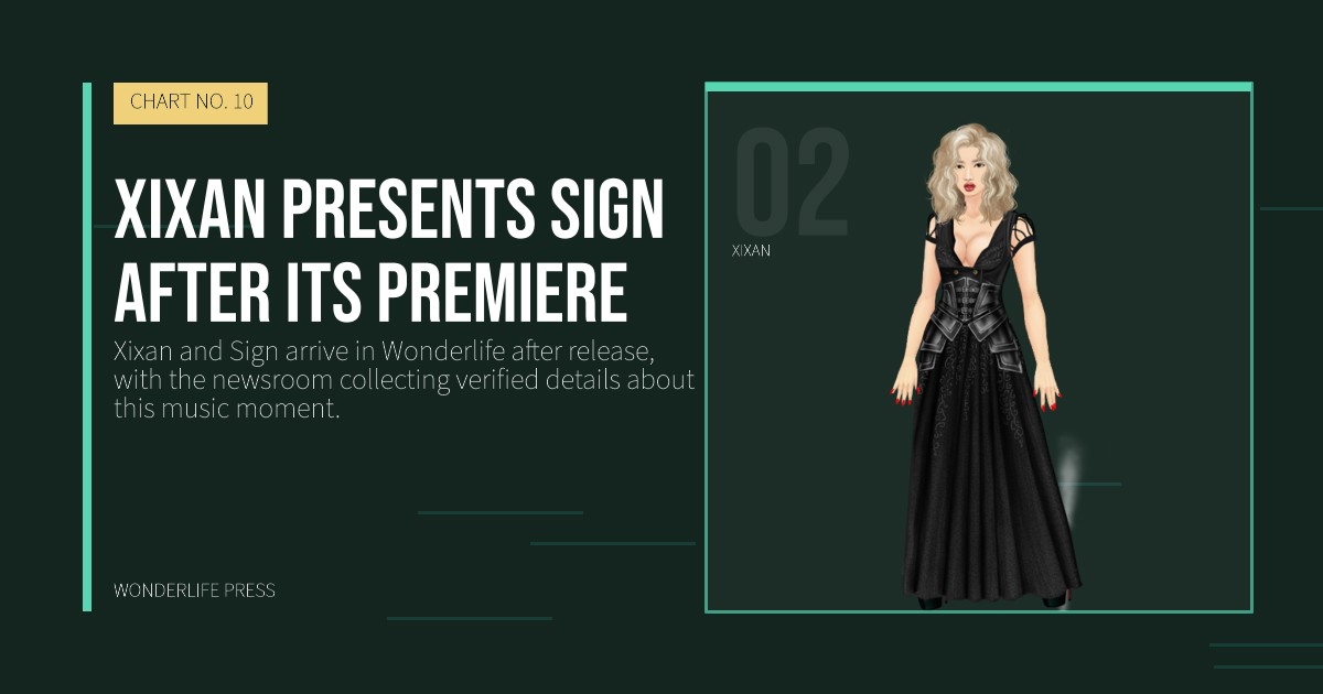 Wonderlife Press: Xixan presents Sign after its premiere. artist portrait. CHART NO. 10.