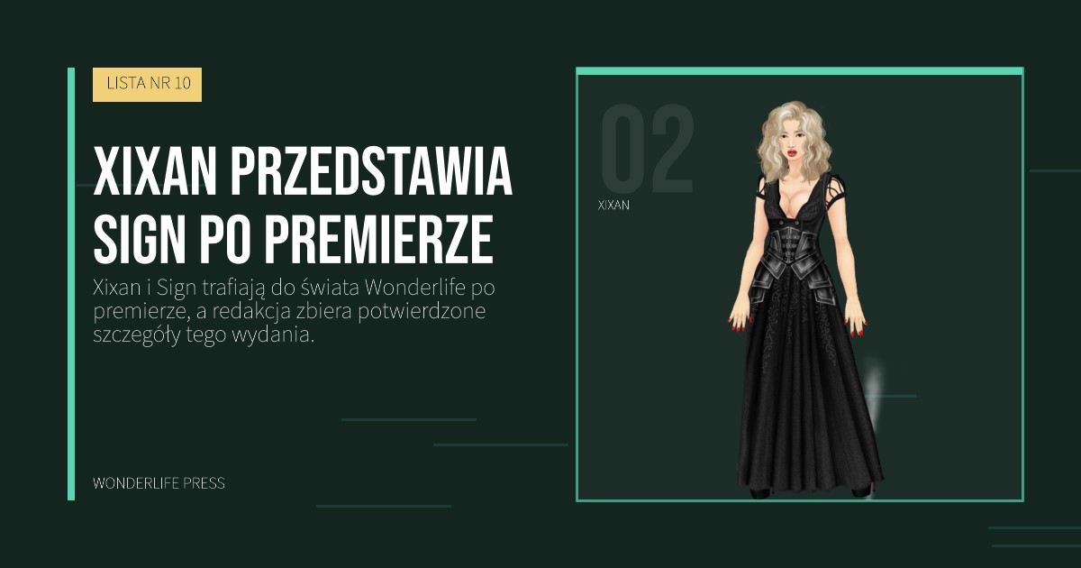 Wonderlife Press: Xixan przedstawia Sign po premierze. portret artystów. LISTA NR 10.
