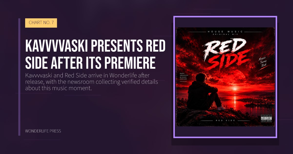 Wonderlife Press: Kavvvvaski presents Red Side after its premiere. release artwork. CHART NO. 7.