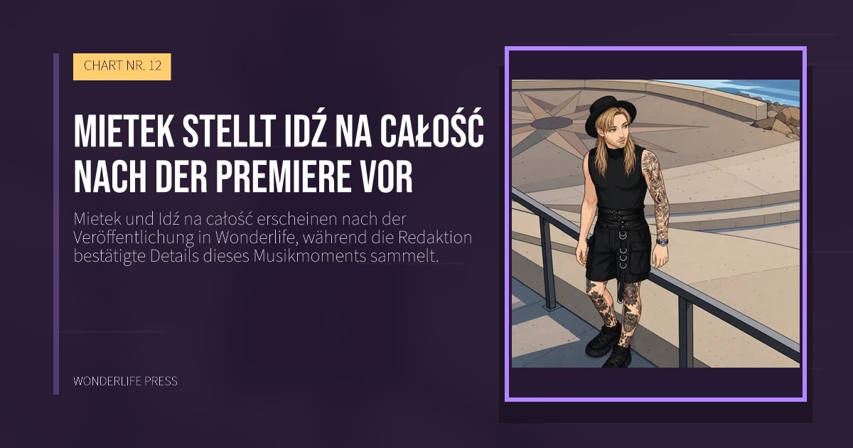 Wonderlife Press: Mietek stellt Idź na całość nach der Premiere vor. Veröffentlichungscover. CHART NR. 12.