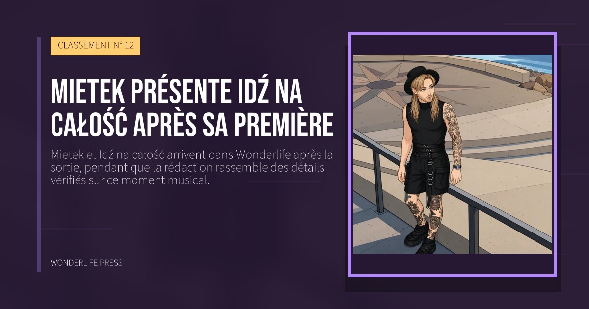 Wonderlife Press: Mietek présente Idź na całość après sa première. pochette de la sortie. CLASSEMENT N° 12.