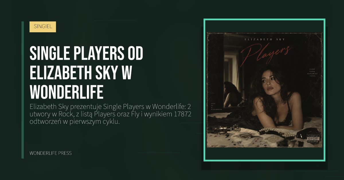 Wonderlife Press: Single Players od Elizabeth Sky w Wonderlife. okładka wydawnictwa. SINGIEL.